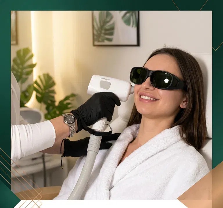 Laser Gesichtsbehandlung bei Skinlaser Lucy München — Diodenlaser mit integrierter Kühlung