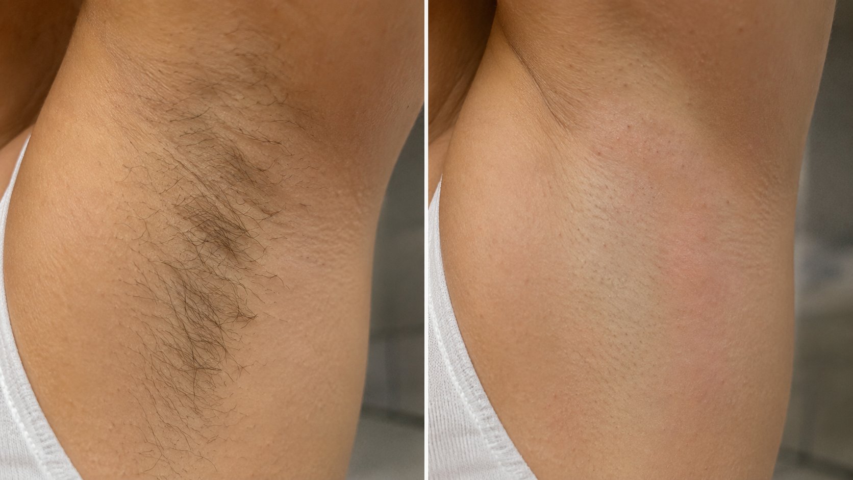 Achseln lasern Vorher Nachher – Skinlaser Lucy München